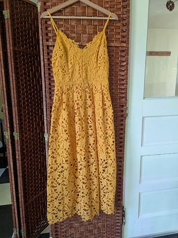 Crochet overlay dress (runs small)