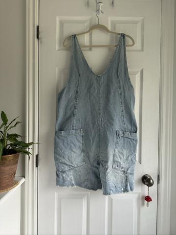 Free People Short Overalls