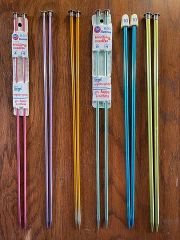 Knitting Needles Set of 6