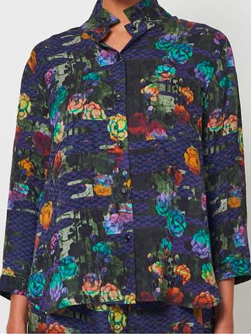 silk floral top