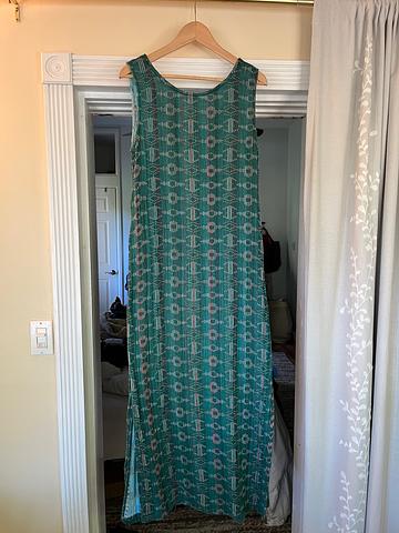 Slipper Dress in Emerald