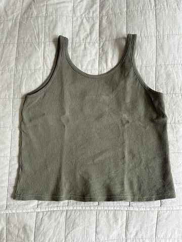 Scoop Back Waffle Tank
