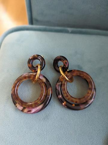 Mod statement earrings