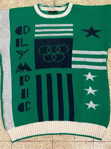 Green Olympic sweater
