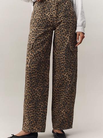 Leopard Cargo Pants
