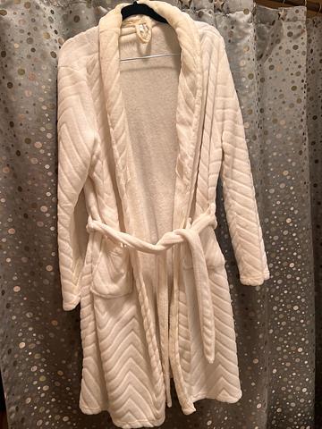 Soft white (cream) fluffy robe