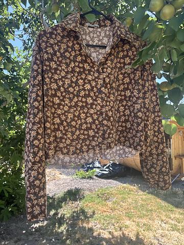 Cutoff Corduroy Top