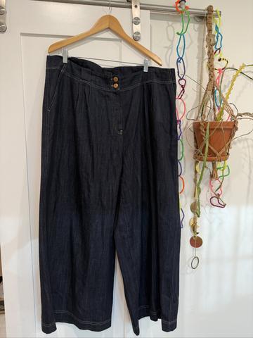 Charli Pant: High-Rise Wide-Leg Denim