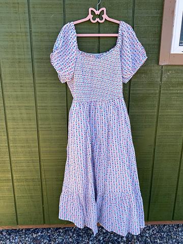 April Cornell Floral Smocked Dress