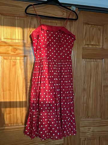 Polka dot party dress
