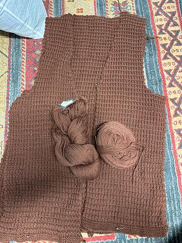Unfinished vest