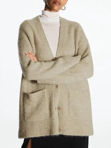 v-neck cardigan