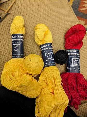 3+ skeins cotton yarn