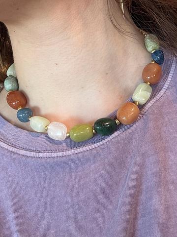 Chunky stone necklace