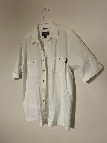 Short Sleeve White Button Down