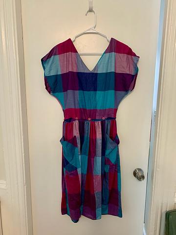 For Lauren: 80s checkered dress