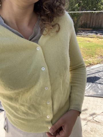 Crop Cashmere Cardigan