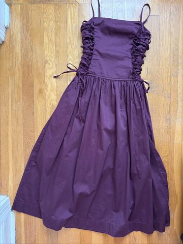Fits XS Angelina Cotton Sateen Dress