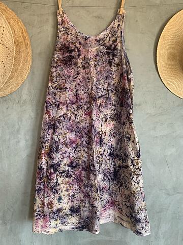 Plant dyed beach dress