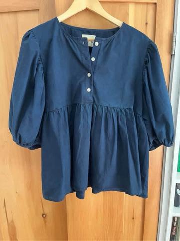 Day Blouse in Dark Indigo