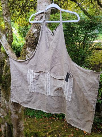 Camp Hollyhock linen apron osfm