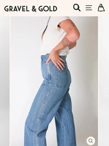Light wash tapered jeans