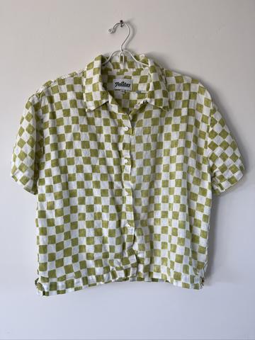 Green Checkered Top