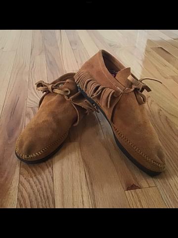 Quoddy Vintage 70s Suede Booties With Fringe