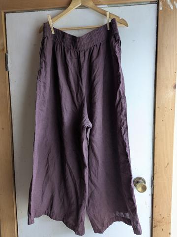 York linen maxi pants