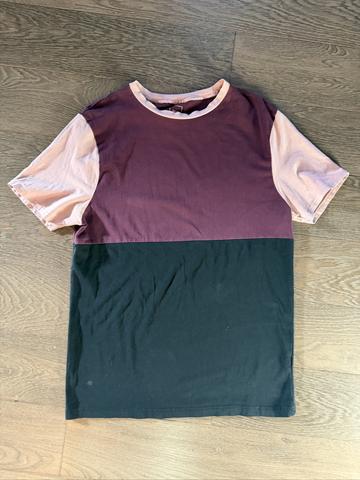 Color block muscle fit tee