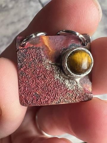 Tiger’s eye landscape pendant