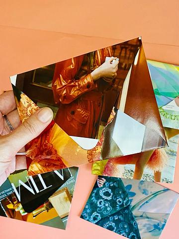 Fashion mag mail art (set of 6, A2)