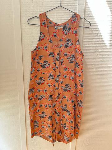 Silk floral short jumpsuit