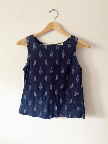 Navy Ikat Tank