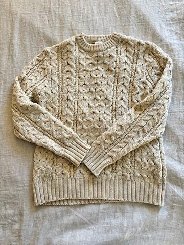 Vintage Wool Fisherman Aran Sweater