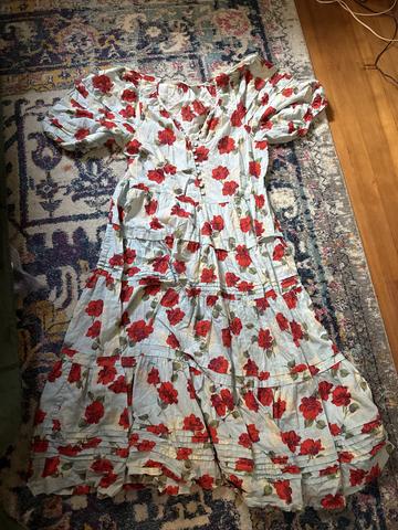 pleated ravine dress in western rose