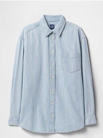 Denim Stripe Big Shirt