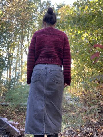 Variegated Red Sweater