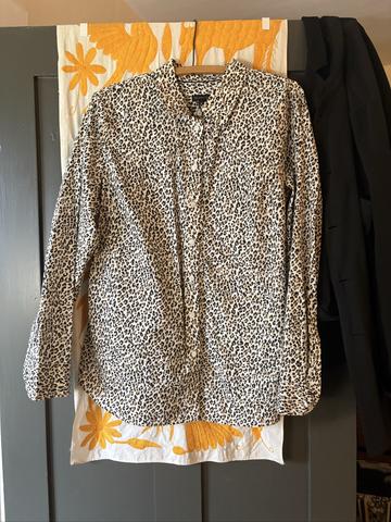 leopard button down