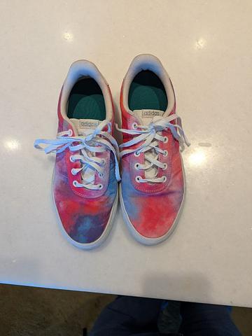 Pink Tie Dye Adidas x Farm Rio Vulc Raid Sneakers size 9