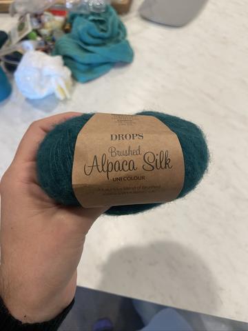 Drops brushed alpaca silk
