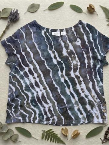 Ice Dyed Linen Top