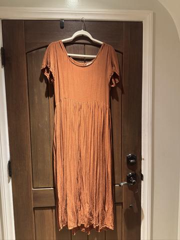 Scarlet Dress in Rust
