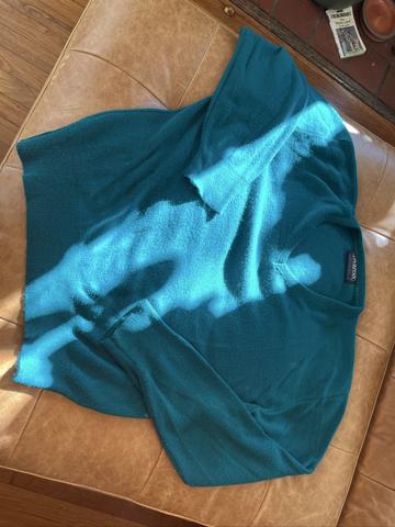 Soft teal v-neck