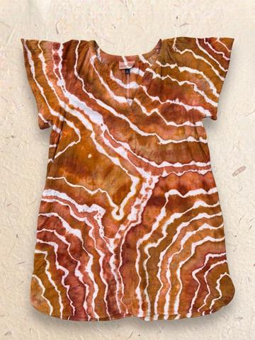 100% Cotton Ice Dyed Dress