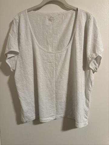 Cropped organic slub shirts