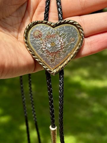 Heart-Shaped Bolo Tie