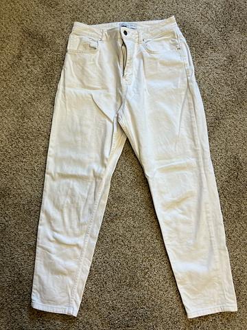 White Straight Leg Jeans