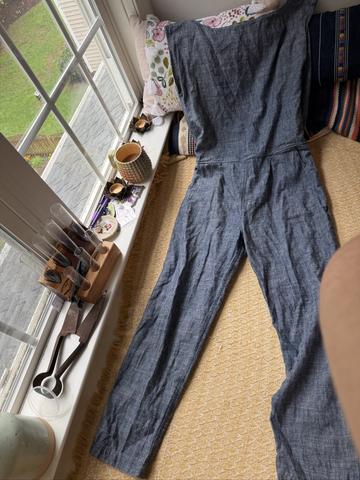 Ozma Chambray Tie Back Jumpsuit