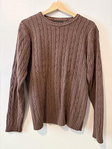 Brown Cabled Sweater
